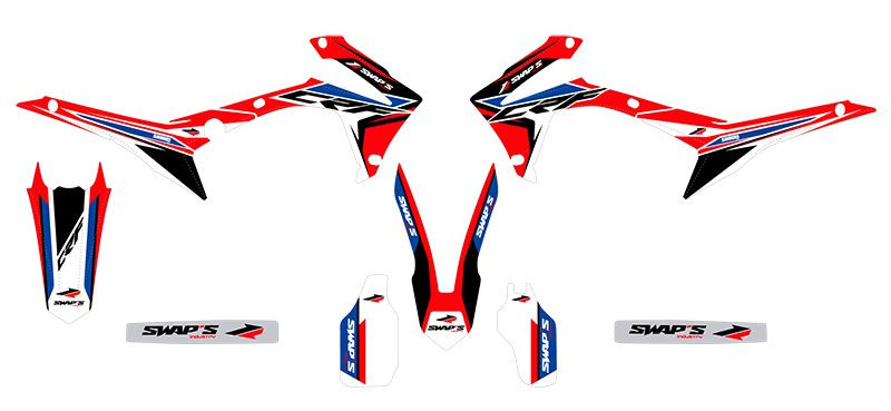 Kit déco Diamond Light Honda CRF 250 R rouge idéal pour le motocross