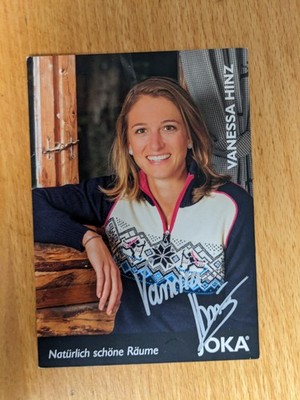 Vanessa Hinz Biathlon Deutschland handsignierte Autogrammkarte