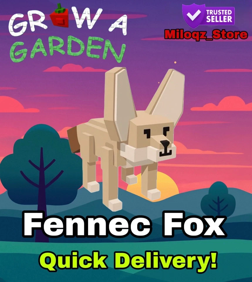 Fennec Fox 🤯| Grow A Garden 🪴 | Instant Delivery 🚚 | Cheap💸