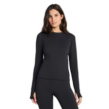 Ozark Trail Seamless Base Layer Crew Neck Top, Black -Warmer Sizes S/M/L -New