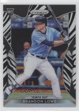 2019 Panini Prizm Zebra Prizm 71/99 Brandon Lowe #64 14lm