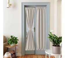 NICETOWN TAUPE door curtains 26X72 glass window thermal insulation 1 panel