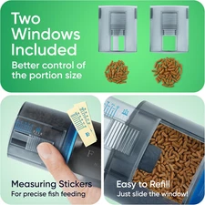 Automatic Fish Feeder for Aquarium with Digital Thermometer 2025 Auto Food Small