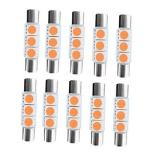 10PCS Car Visor Light 28MM Car Roof Lights LED Reading Light Bulb, Cars Pink