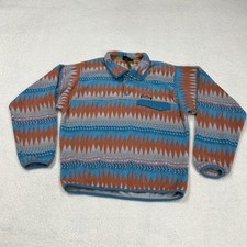 Patagonia Synchilla Snap-T Fleece Mens Sz S Laughing Waters Aztec Pullover Hike
