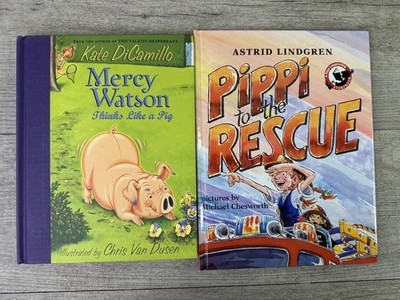 Mercy Watson Thinks Like a Pig & Pippi to the Rescue Children's Books Lot