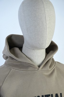 Fear of God ESSENTIALS Hoodie Taupe Beige Small 100% Cotton