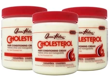 Queen Helene Cholesterol Cream Conditioner 5Oz Pack Of 3 Deep Nourishing Trea...