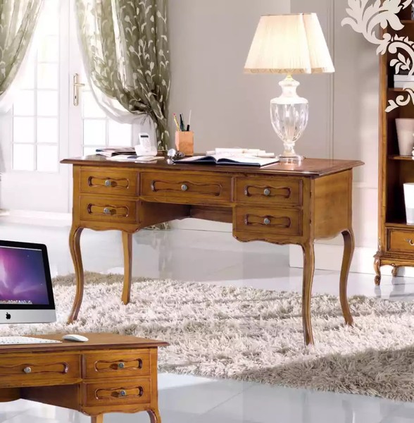 Brauner BüRotisch Luxus Arbeitszimmer MöBel Holz Schreibtisch Klassisch-image