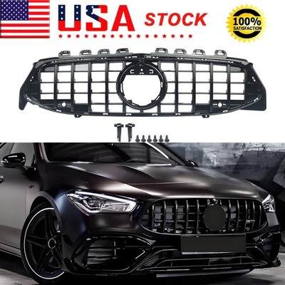 Gloss Black GT Front Grille For Mercedes Benz CLA-Class W118 C118 CLA35 2019-22