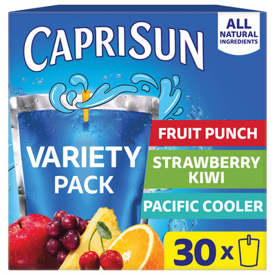 Capri Sun Variety Pack Juice Drink Pouches 30 Count 6 fl oz Fruit Punch Mix