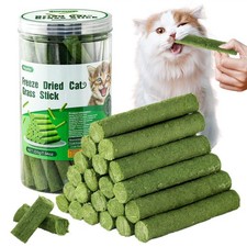 225g Cat Grass Teething Stick, Delicious Cat Treat Snack Edible Cat Chew Toy ...