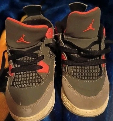 Nike air Jordan 4 Retro Infrared Grey Toddler 9C