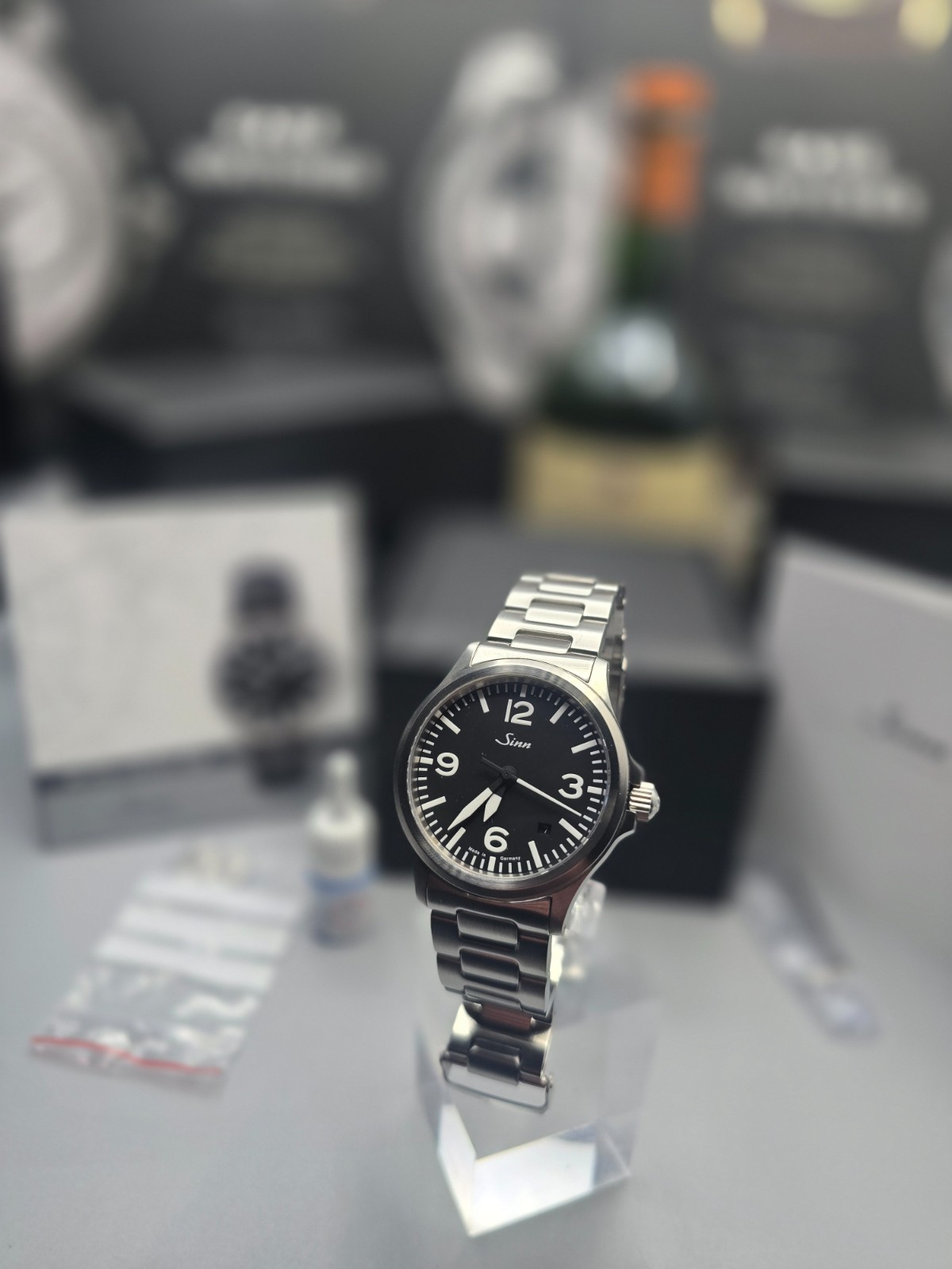 SINN 556A Stainless Steel Automatic Watch Complete set with box & paperwork