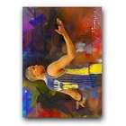 Reggie Miller #8 Art Card Limited 17/50 Edward Vela Signed (Indiana Pacers)