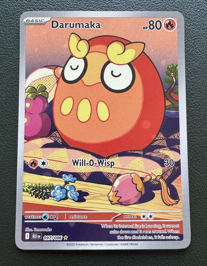 Pokemon SV Black Bolt Darumaka Illustration Rare #097/086 NM