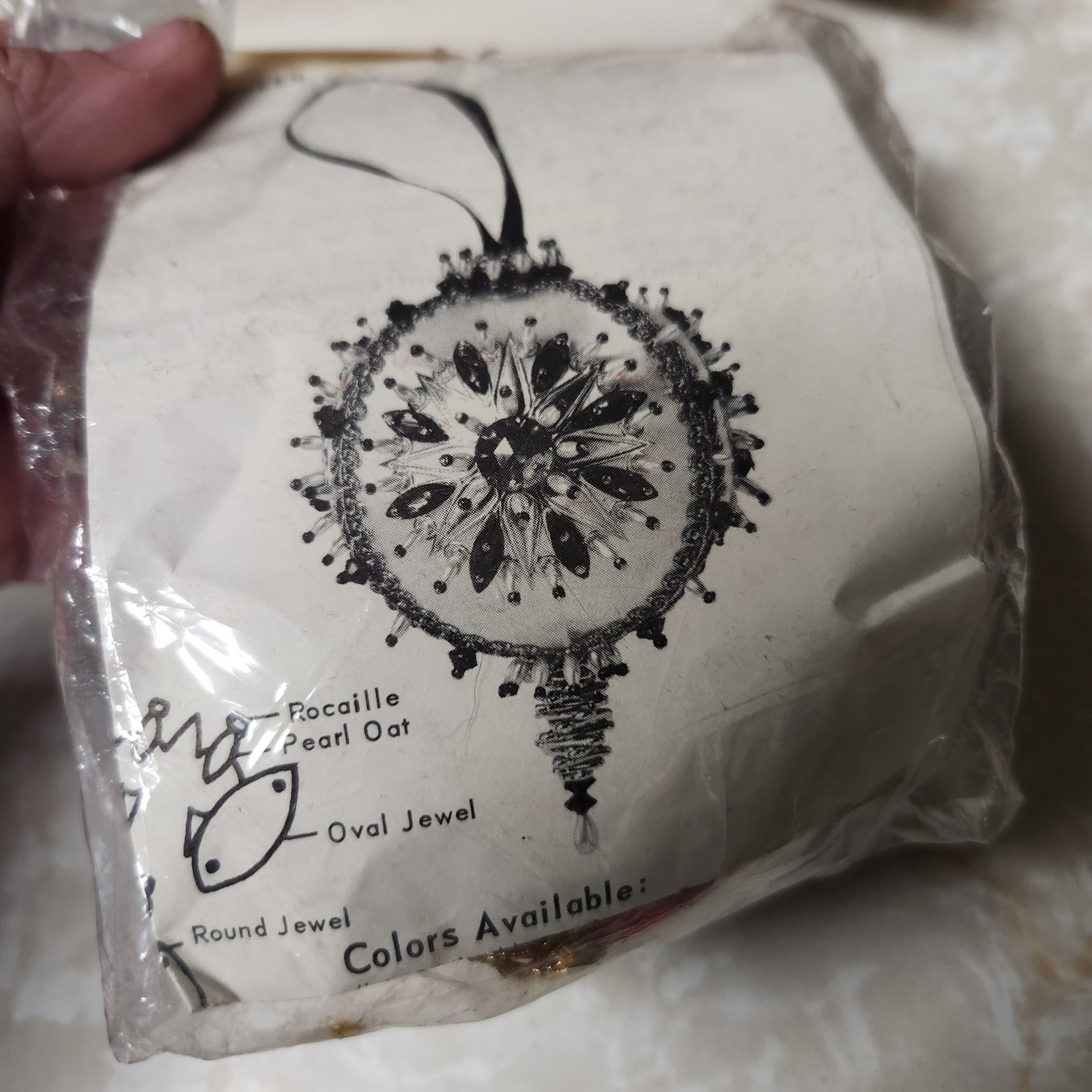 Vtg Christmas Ornament Kits Lot Of 5  LeeWards Boutique Dexters Sequin Beads NOS