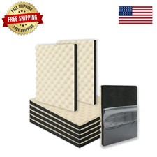 8-Pack 16'' x 12'' x 1'' Closed Cell Soundproofing Foam Panels in Beige