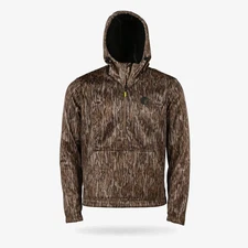 Gator Wader Catahoula 1/2 Zip Hoodie Mossy Oak Bottomland Men's Size: Medium