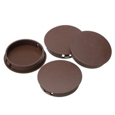 4pcs Drill Screw Hole Plugs Covers 2"(50mm) Dark Brown