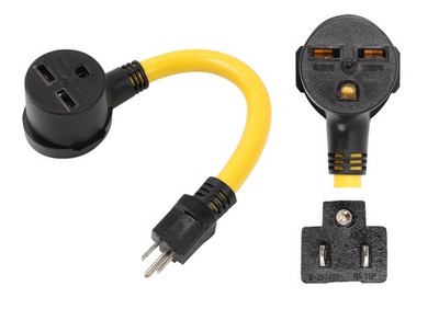 NEMA 5-15P to 6-30R 120V 15 Amp 3 Prong Plug to 3 Prong Female Receptacle Dry...