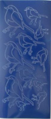 **CLEARANCE** Outline Sticker - Robins - 2.4040 bl/bl