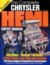 Hemi Complete Chrysler Engine Manual Restoration Smith Ceridono Book Hemi Complete Chrysler Engine Manual Restoration Smith Ceridono Book
