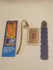 4 Book Mark Vintage Brass Cokebury A Cross Lapel Pin Made In USA See Pictures