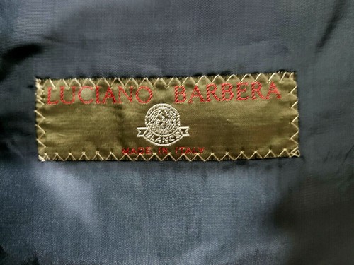 Blazer Luciano Barbera Uomo Doppio Seno 46R/EU 56 Blu Scuro 100% Lana - Foto 2 di 10