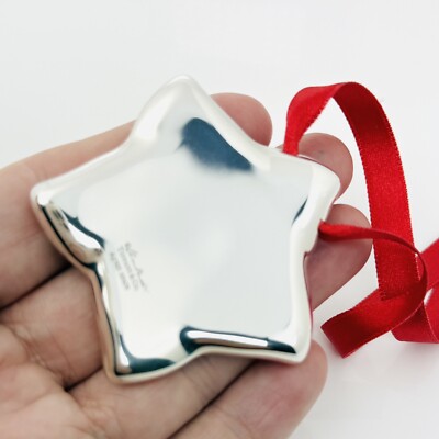 Tiffany & Co Silver Star Christmas Holiday Ornament by Elsa