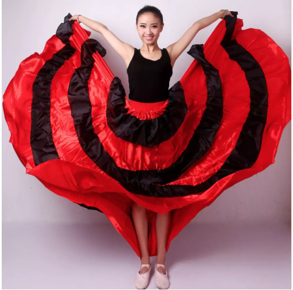 Spanish Flamenco Dance Dress For Women 360 720 Degree Performance