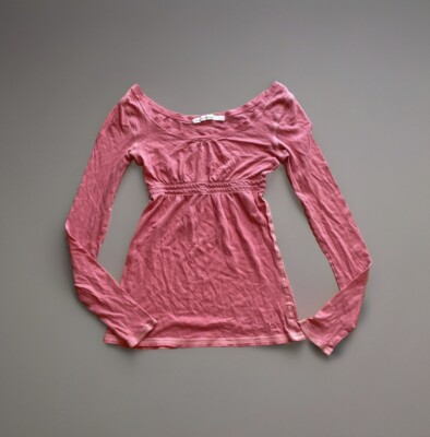Abercrombie & Fitch ベビードール　babydoll Y2K Abercrombie And Fitch Y2k Babydoll Top Hollister 2000s Long sleeve