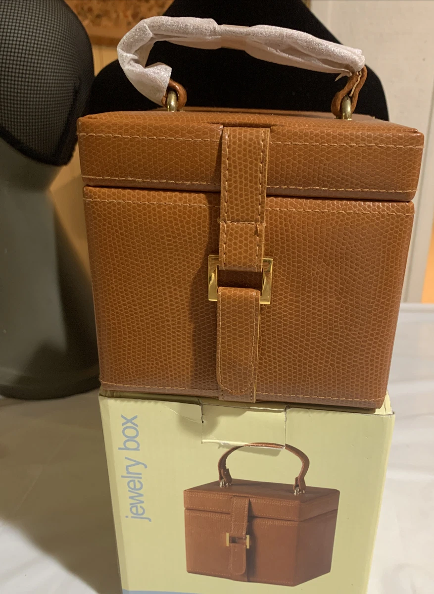 Croft and Barrow Brown Jewelry Box Square New In Box