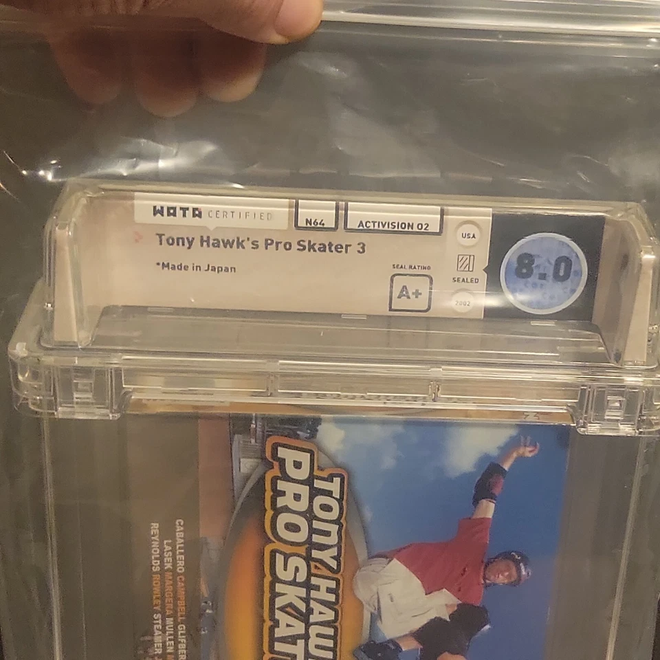 Tony Hawk's Pro Skater 3 Nintendo 64 N64 Factory Sealed WATA 8.0 A+ Seal Graded - Image 3 of 4