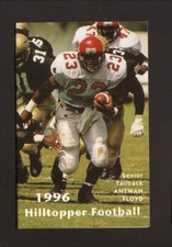 1996 Western Kentucky Hilltoppers Football Pocket Schedule Houchen's Markets