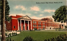 Nashua Senior High School US PAT POST CARD ONE CENT TICHNOR BROS INC BO Postcard