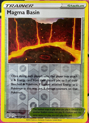 Magma Basin Reverse Holo - 144/172 - Brilliant Stars Pokemon 2022