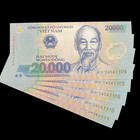 5x Vietnam 20000 Dong Polymer Banknote World Paper Money UNC Currency - 100000