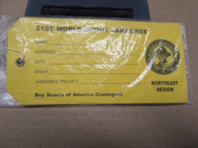 Kl2 Sign 2007 World Scout Jamboree Lot of 6 Blank Northeast Region Luggage Tags ...