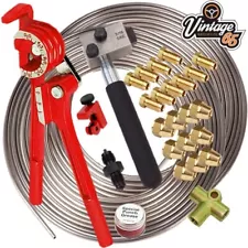 Brake Pipe & Flaring Tool Restoration Kit For Jaguar 3/8" Unf Kunifer SAE 