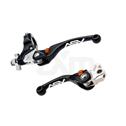 1999-2014 Honda TRX400 EX / X ASV F4 Series Brake & Clutch Lever PAIR PACK Black - Picture 21 of 24