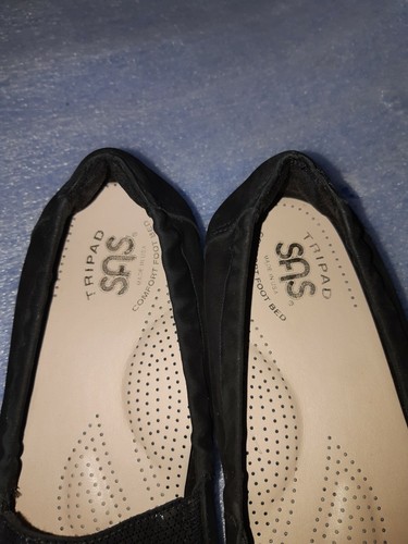 Para mujer SAS Tripad Confort Sin Cordones Mocasín Negro Talla 7,5 Cuero - Imagen 3 de 4