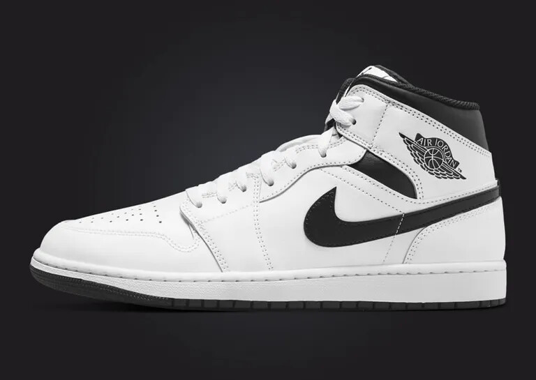 Nike Air Jordan 1 Mid Reverse Panda White Black DQ8426-132 Nike Air Jordan 1 Mid Reverse Panda White Black DQ8426-132