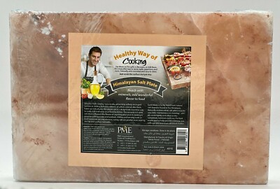  Natural Himalayan Salt Chef's Grilling Chilling Flavor Plate 12''x8''x2'' NEW