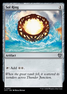 Sol Ring 0267 Non Foil Uncommon Outlaws of Thunder Junction MTG NM