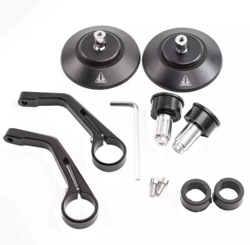 CNC Aluminium Round Bar End Mirrors Triumph Scrambler / street Genuine NCS pair - Foto 3 di 6