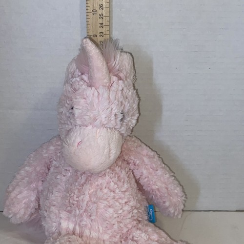 Manhattan Toy Company Pink Plush Unicorn Chenille 13" Stuffed Hard Eyes 2016 - Picture 13 of 14