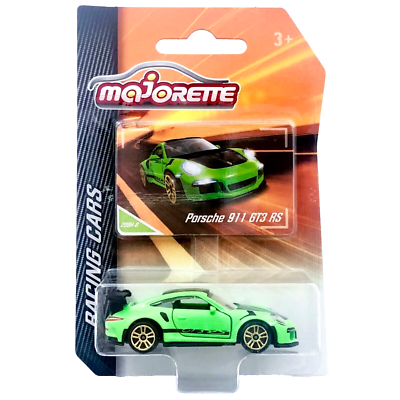 Porsche 911 GT3 RS 991 Green Majorette Racing Cars 209H 2021 1:64