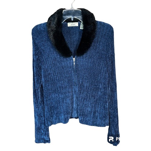 Lord & Taylor denim real fur hat. N mint condition Vintage Denim & Fox Fur Trim Hat by Lord & Taylor | eBay main image 3