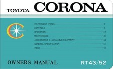 1967 Toyota Corona Owners Manual